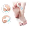 2PCS Silicone Gel Thumb Corrector Bunion Foot Toe Hallux Valgus Protector Separator Finger Straightener Adjuster Foot Care Tool 5