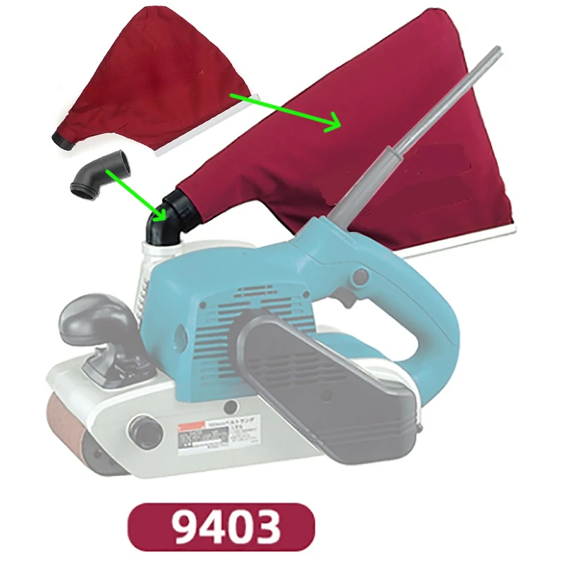Robuste Staubschutztasche Für Bandschleifer 9403 - Schwarz Mit Anschluss