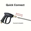 High Pressure Water Gun Extension Rod Quick Plug 17 Inch Stainless Steel Extension Rod 1/4 Male And Female Quick Connection Exte 6