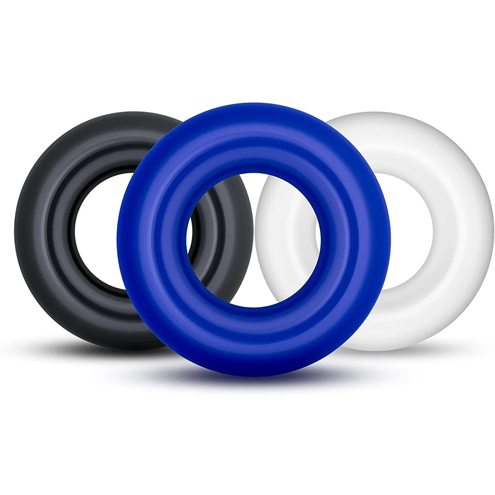 Cock Ring Delay Ejaculation Penis Ring Sex Toys Men Dick Enlargement Silicone Adult Supplies 3Pcs/Set