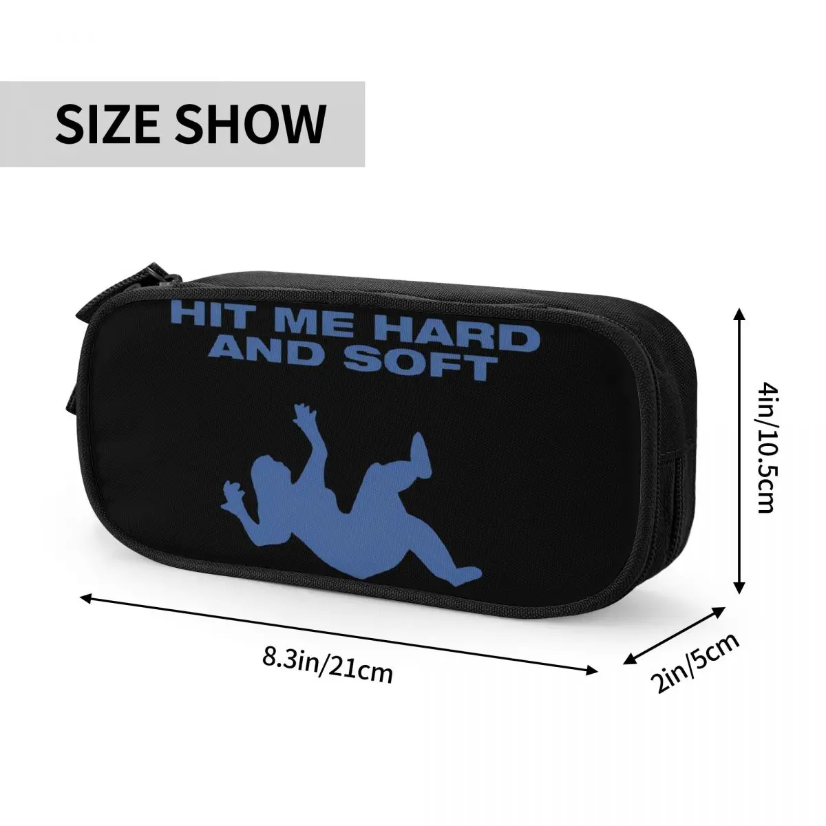 Hit Me Hard And Soft Billies Pencil Case Singer Pen Holder Bag Girls Boys Big Capacity Students School Gift Pencil Box