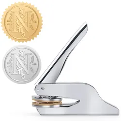 Alphabet Embosser Stamp Set for Personalized Seals and Invitations (Letter N)