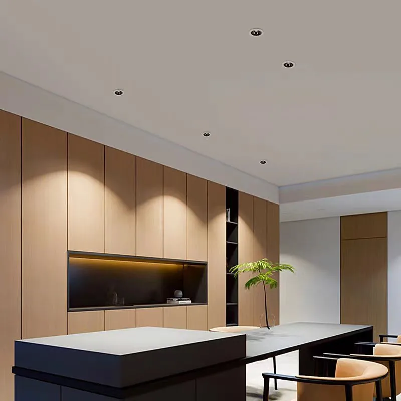 Led Downlight Recessed Ceiling Spotlight Zigbee 3.0 embedded LED COB spotlight ultra-thin dimming anti glare aluminum tube light Suitable For Living Room And Bedroom