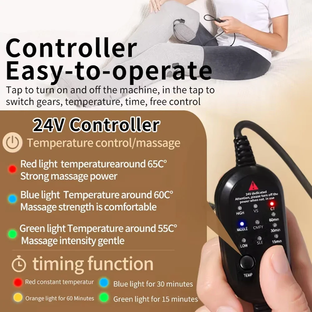 Electric Foot Massage Red Light Therapy Heating Leg Foot Wrap Hot Compress Arthritis Warm Increase Blood Circulation Foot Care