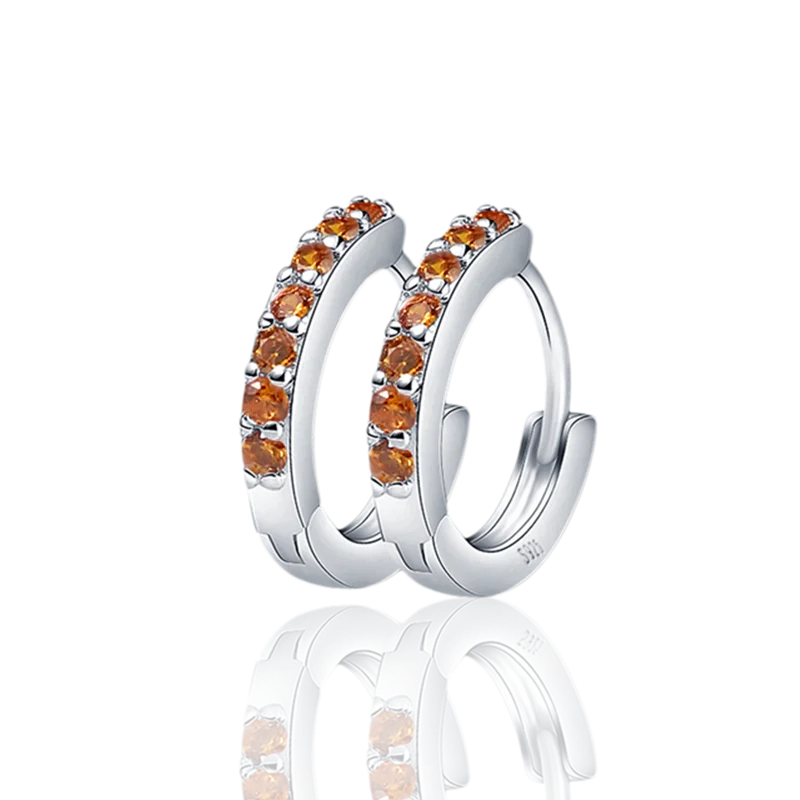 2022 Charm Double Hoop Earrings 925 Silver Fit Original Brand Charms Diy Fine Jewelry Gift For Women Fine Earring Making Gift 