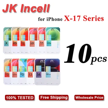 10 Pezzi JK Incell per iPhone XR XS 11 Pro 12 13 14 15 16PM 17 Display LCD Touch Digitizer Assemblato Sostituzione Schermo Supporto IC