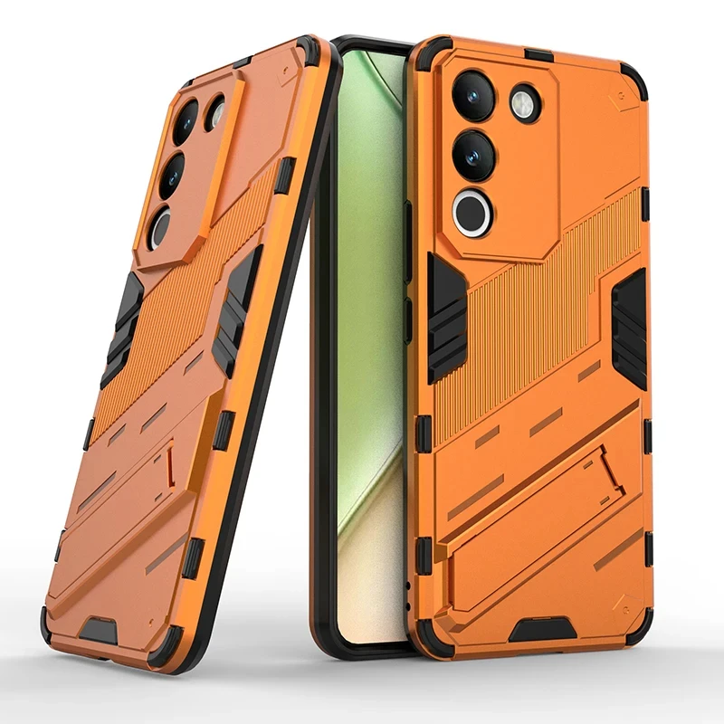 جراب هاتف مقاوم للصدمات لفيفو ، غطاء خلفي ، مسند م...