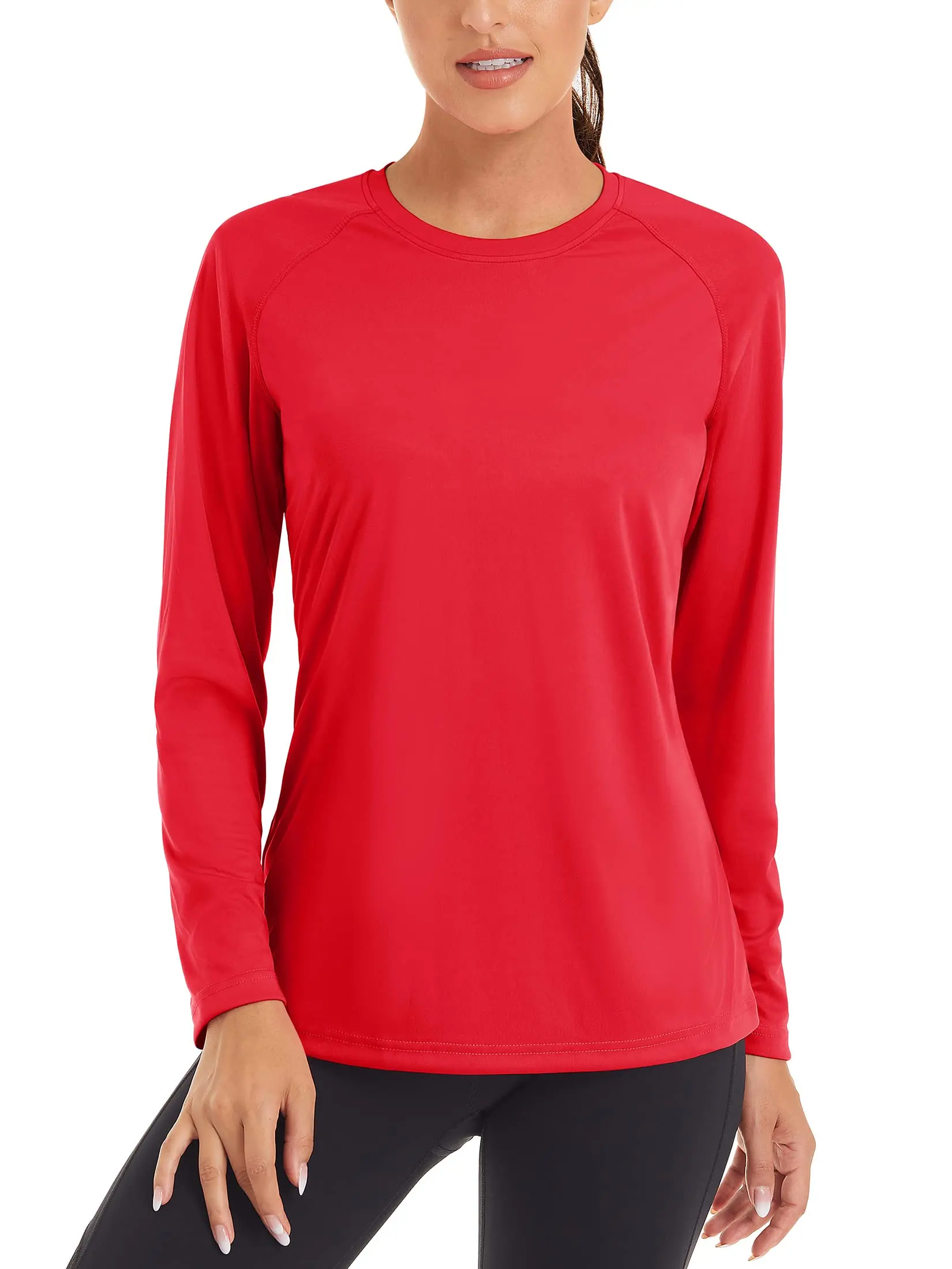 UPF 50+ Femme T-shirt Manches Longues Femme Protection Solaire UPF