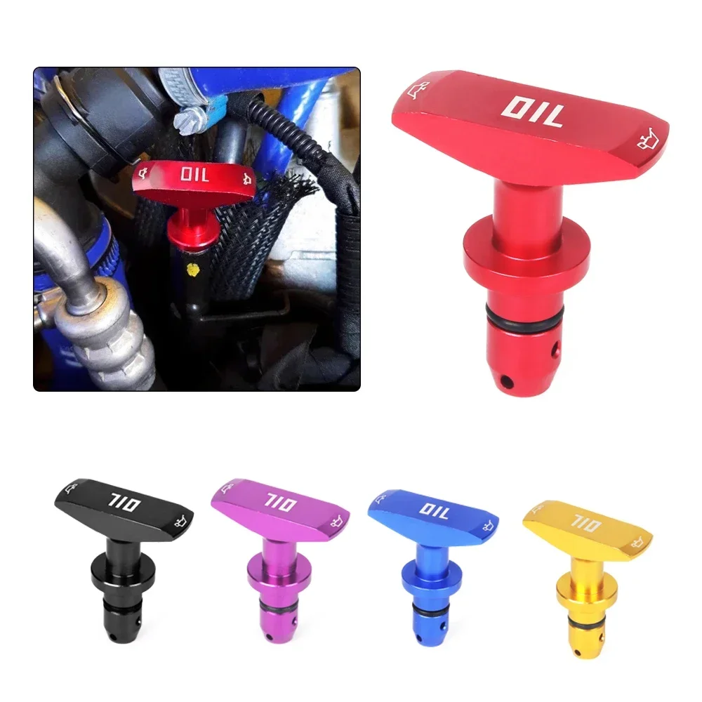 Billet Aluminum Car Oil Dipstick Pull Handle Automobile Replacement Engine Oil Handle for Ford Mustang GT V8 car oil dipstick handle