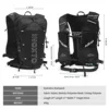Running Hydrating Vest Backpack 8L, Cycling Hydrating Backpack Hiking Marathon Hydrating, With 2L Water Bag 250ML Water Bottle 3