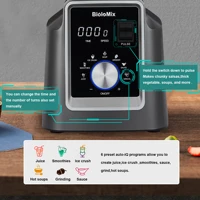 BioloMix-Mélangeur professionnel automatique numérique sans BPA, robot culinaire Ju479, fruits glacés, cadeau gratuit, figurines sèches de 600ml, 2L 4