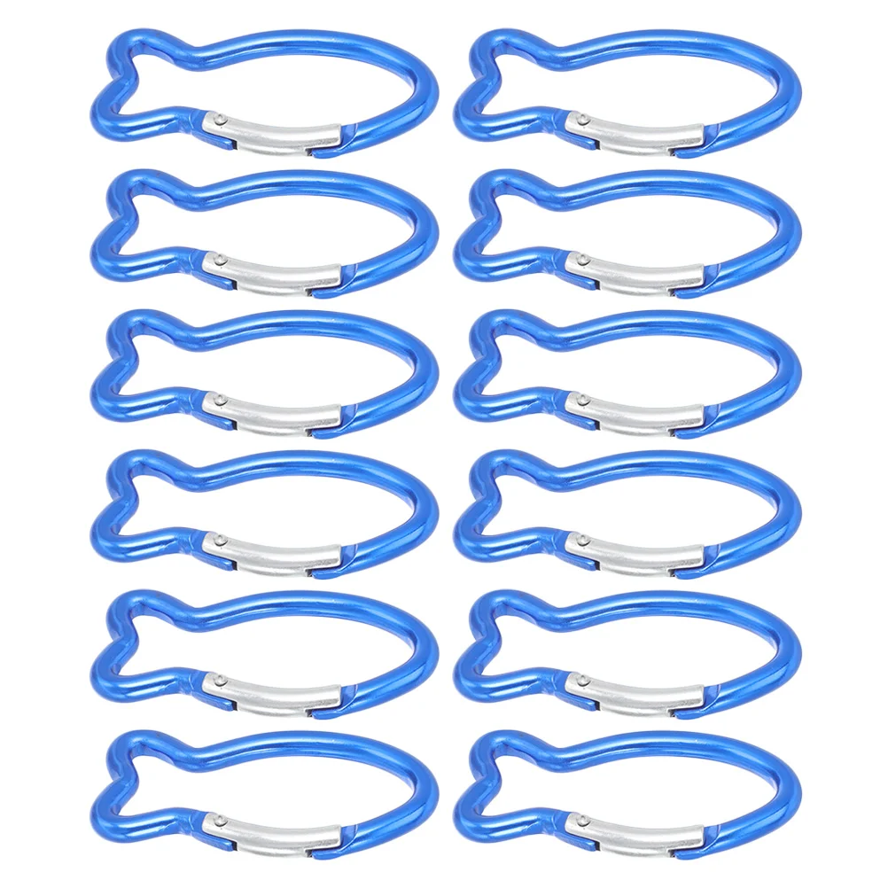 

12 Pcs Outdoor Safety Buckle Climbing Carabiners Survival Gear Tools Clip Camping for Outdoor Mountaineering Tools Mini Hooks