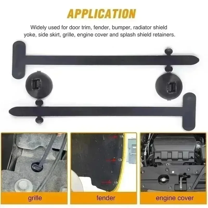 1-40 Pcs Self-Locking Clip Nylon Cable Tie Auto Fasteners Screws Replacement Clips Cable Management Clips Car DIY Wiring Harness