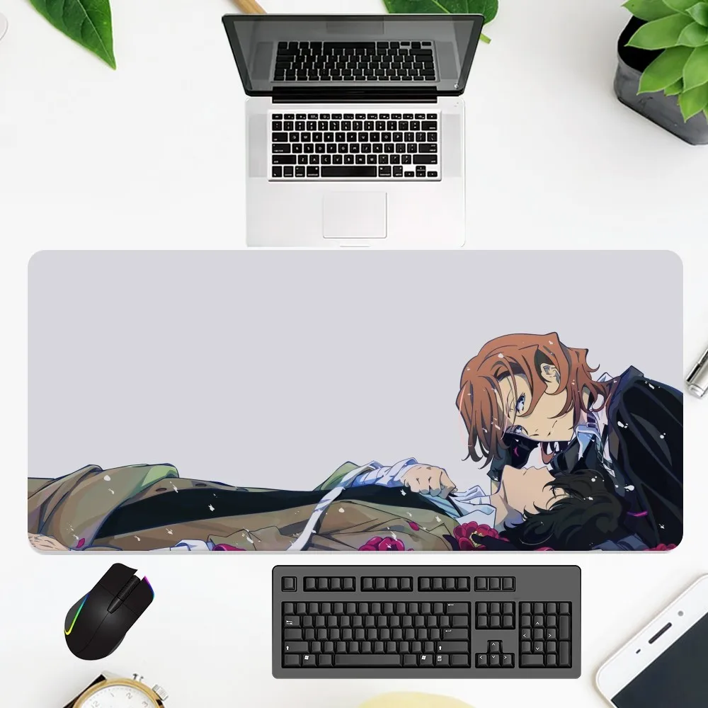 Anime B-Bungo Stray Dogs Mouse Pad  office Large Small Computer pc Keyboard Mouse Rubber Game Anti-Slip Mice Mat big 4