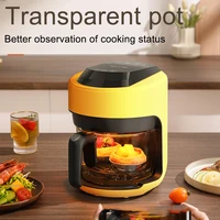 2026 Multifunctional  220V air fryer household transparent visualization fully automatic air fryer small capacity electric fryer 2