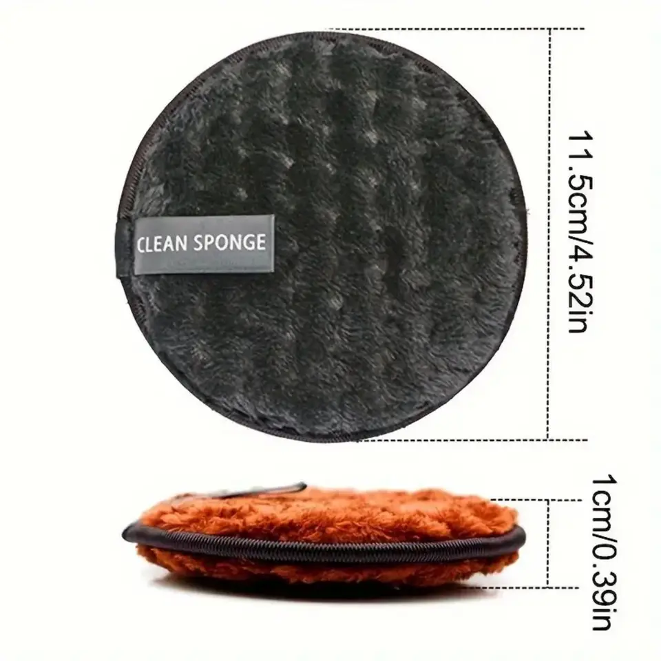 Reusable Microfiber Makeup Remover Pads Set