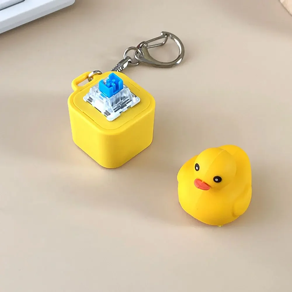 Fidget Toys Duck Keyboard Keycaps Quacky Duck Fidget Toy Sensory Toys Stress Reliever Keycaps That Quack Key Board Clicker For Women Men
