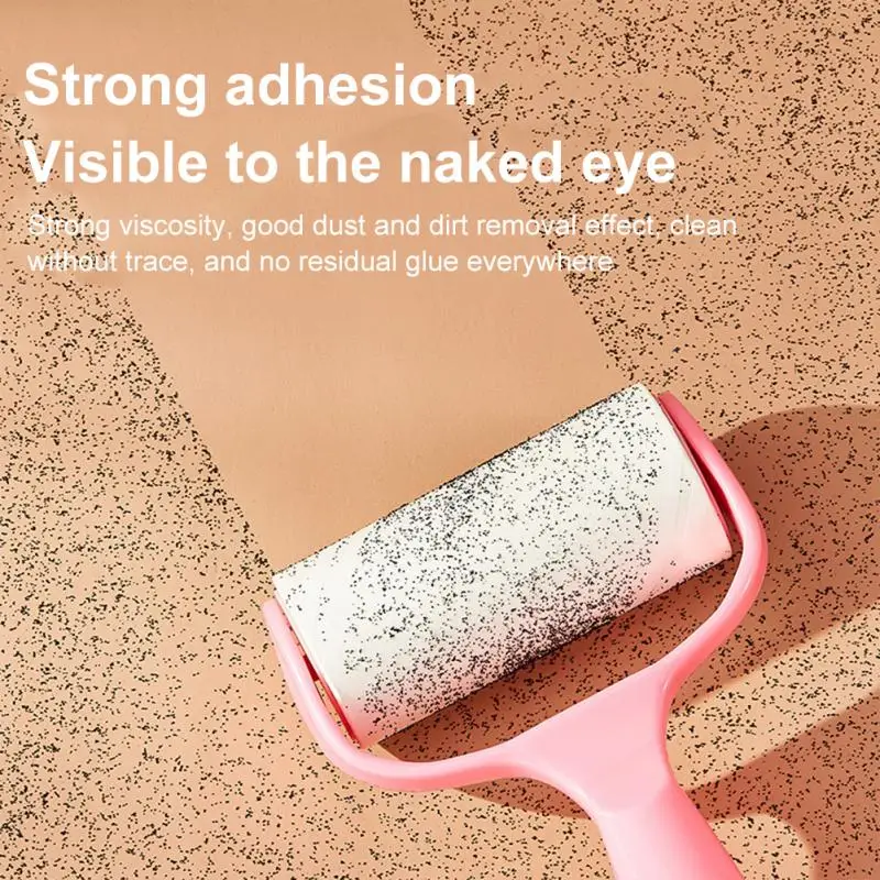 Lint Roller Tearable Lint Roller Sticky Roll Paper Dust Wiper Pet Hair Clothes Carpet Tousle Remover Replaceable Cleaning Brush Accessories