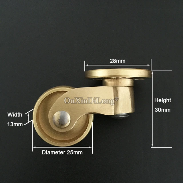 Brand New 4PCS Pure Brass Casters Wheels Table Chair Sofa Couch Bar  Universal Furniture Rollers 360° Swivel Furniture Castors - AliExpress