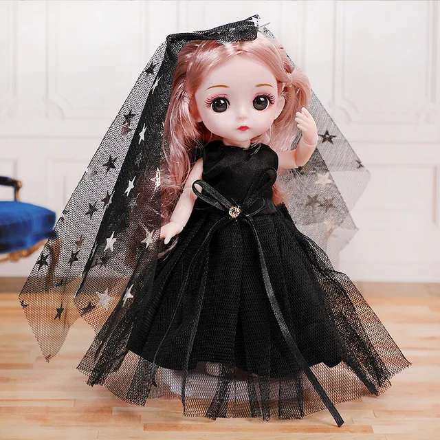 BJD dolls 13 Movable Joint 1/12 16cm Princess Dress Up Doll Wedding Suit Cute Doll Girls Toys Clothes Accessories Birthday Gifts 5