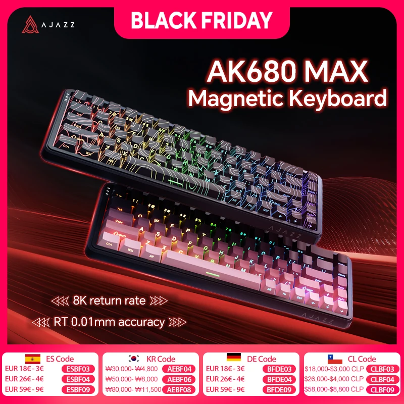 AJAZZ AK680 MAX Magnetic Switch Mechanical Keyboard 60% Rapid