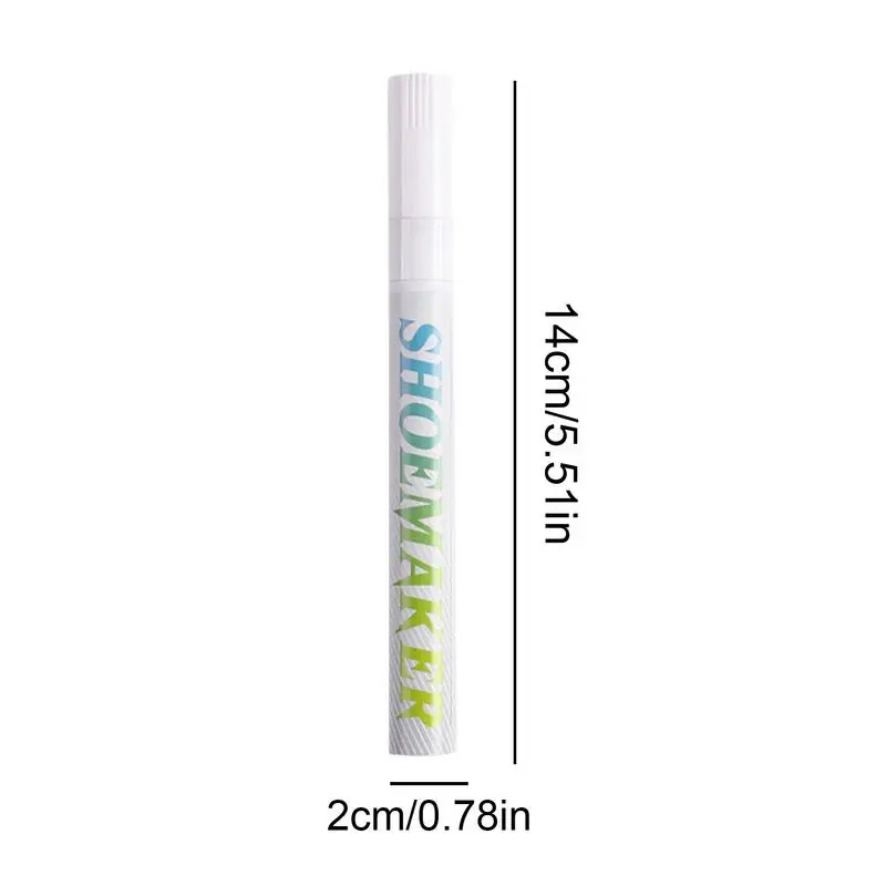 Leather Shoe Paint Markers 20g Compact White Shoe Cleaner Black Markers Multifunctional Leather White Polish Pen
