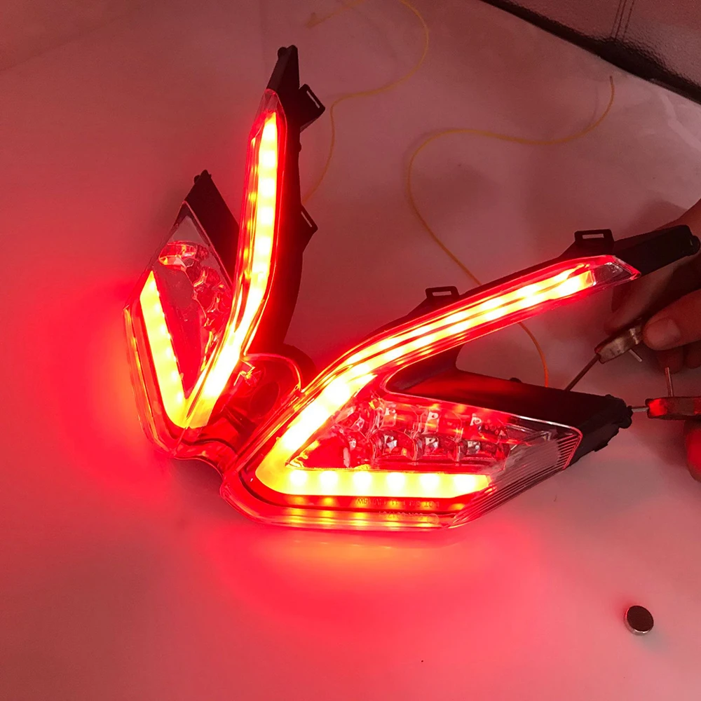 Motorcycle Rear Brake Light LED Taillight Blinker Indicator Shift Turn Signal Lights Lamp For Ducati 899 959 1199 1299 Panigale - - Racext 21