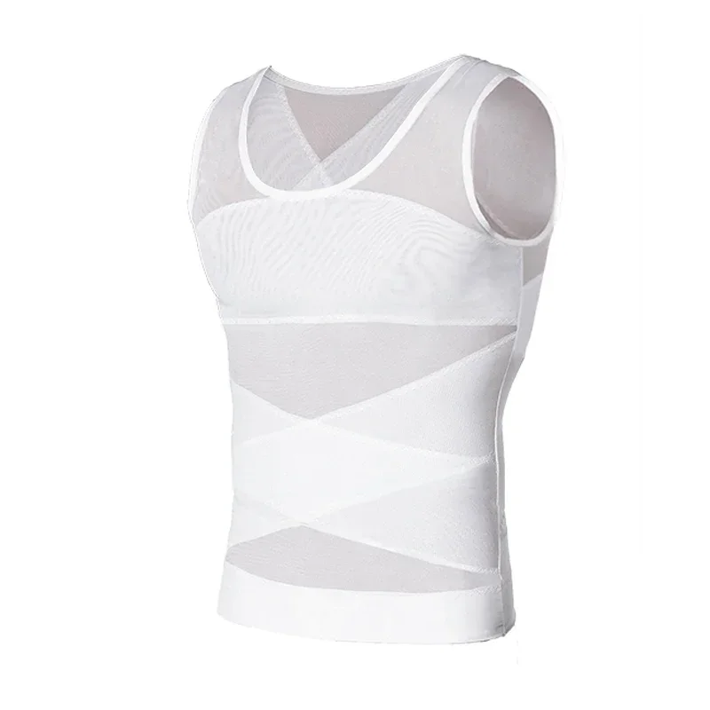 Uomo Shaper del corpo Vita Trainer Gilet Corsetto Canotte Canottiera Addome Dimagrante Shapewear Bruciare i grassi Abiti Fiess_voghion.com
