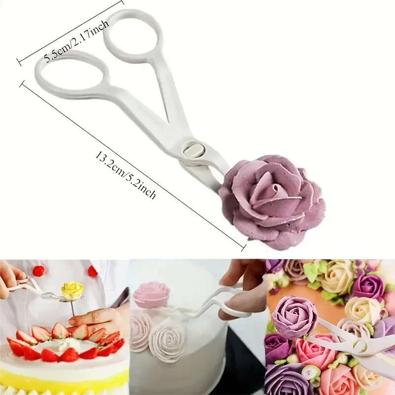 9-teiliges russisches Spritzspitzen-Set – 7 Blumendüsen mit Kuchenblumenschere und Nägel – professionelle DIY-Schmettercreme-Dekorationswerkzeuge – Detail 14