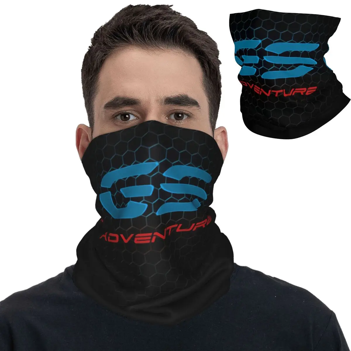 

GS Adventure Bandana Neck Gaiter Printed Motorbike Motorcycle Balaclavas Wrap Scarf Warm Headwear Outdoor Sports Unisex Adult