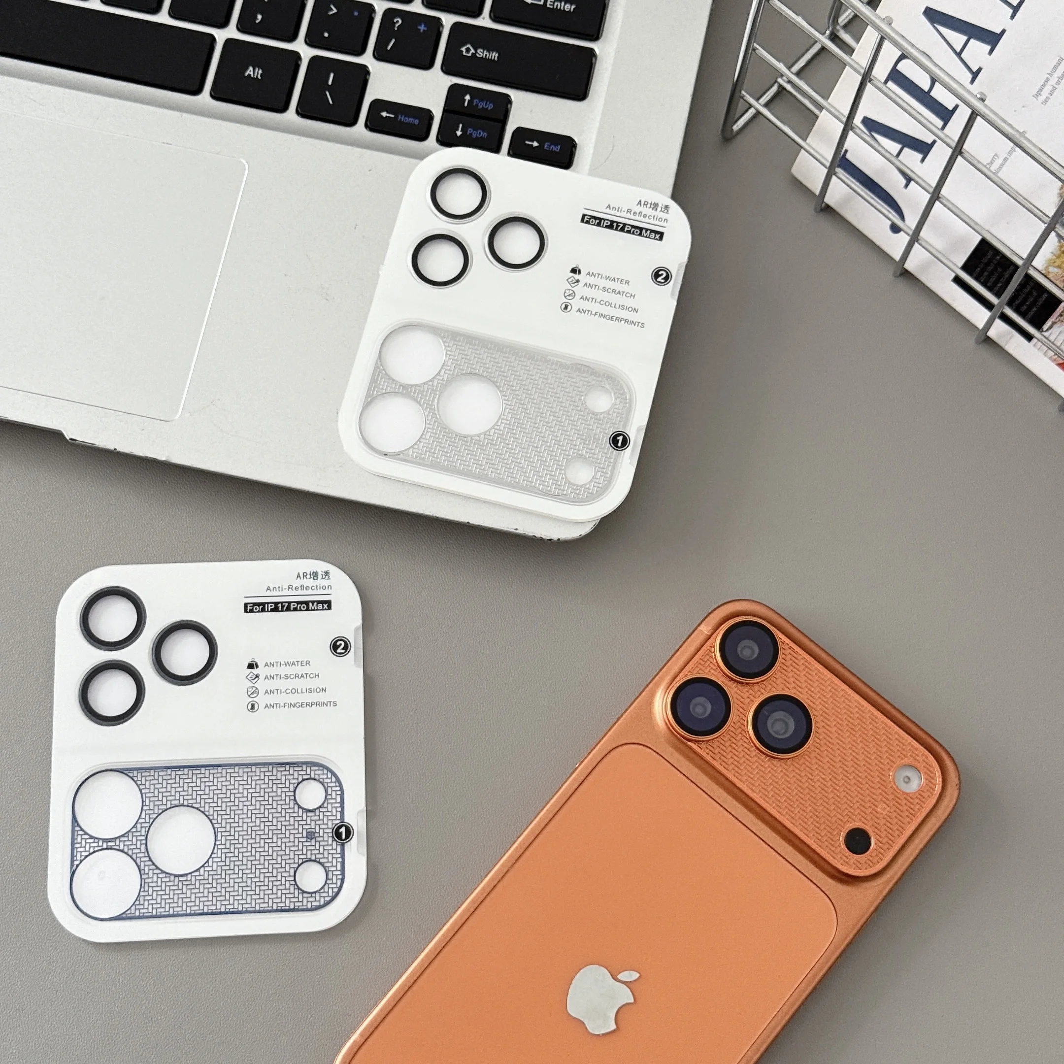Premium Camera Lens Protector with Wing Net Design - Tempered Glass Luxury Stickers