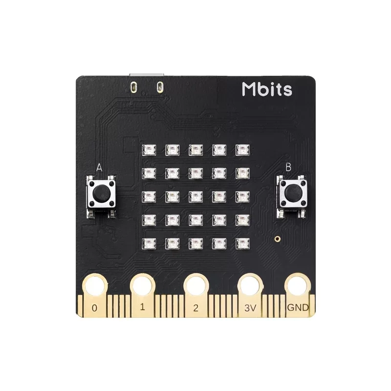 Placa de Desenvolvimento Esp32 para Arduino Micropythonmbit Mbits Bbc Micro:bit v2 Flash 16m Atualizado 8m Ram Led Rgb 5x5 Scratch 3.0 - Imagem 3