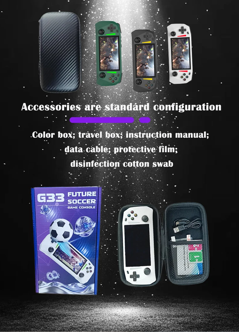 Retro Handheld Game Console 128gb Ips Screen Portable Player_voghion.com