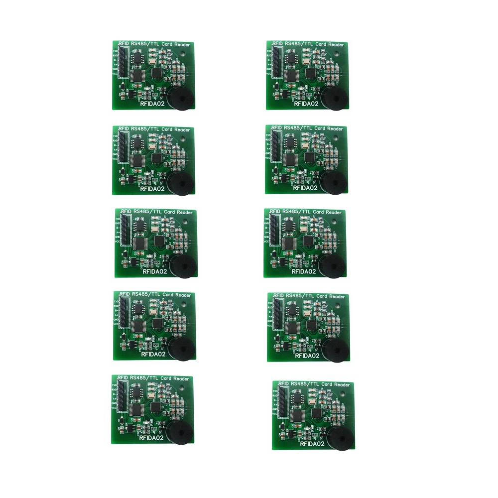 

100 шт., RFID-кардридер M1 S50, RS232(TTL), 13,56 МГц