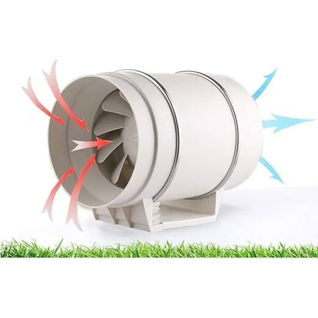 Ventilateur à Tube réglable 220V 100mm 220 m3/h, ventilateur d'extraction en ligne à moteur EC silencieux 2600 tr/min pour baignoires, Ventilation de cuisine 1