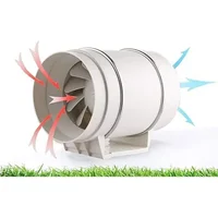 Ventilateur à Tube réglable 220V 100mm 220 m3/h, ventilateur d'extraction en ligne à moteur EC silencieux 2600 tr/min pour baignoires, Ventilation de cuisine 1