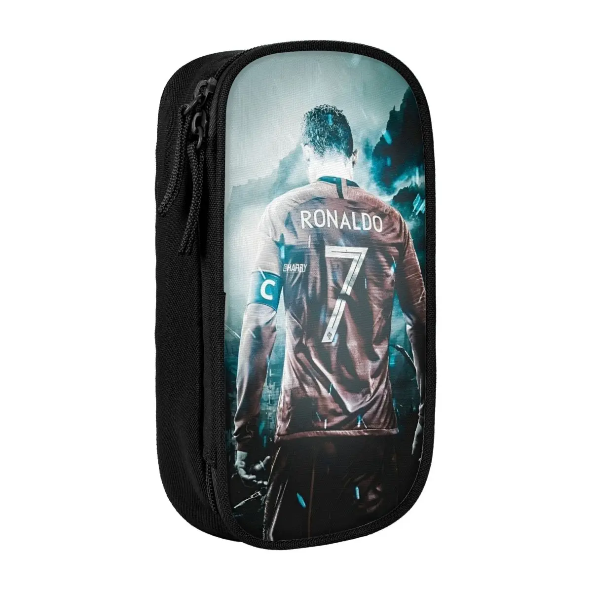 CR7 Football Soccer Pencil Case - Big Capacity School and Cosmetic Organizer