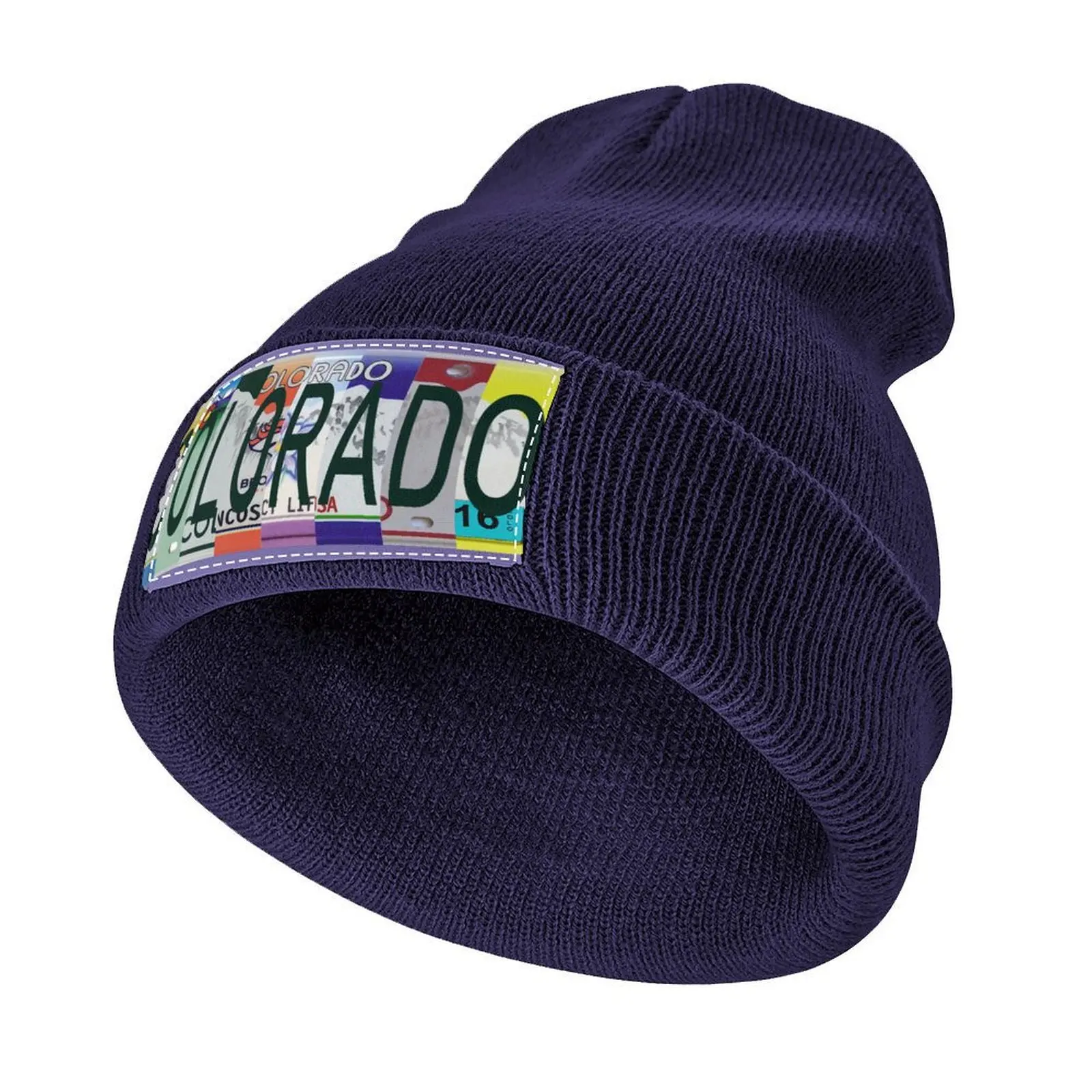 

Colorado License Plates Knitted Cap Streetwear cute Women Caps Men's