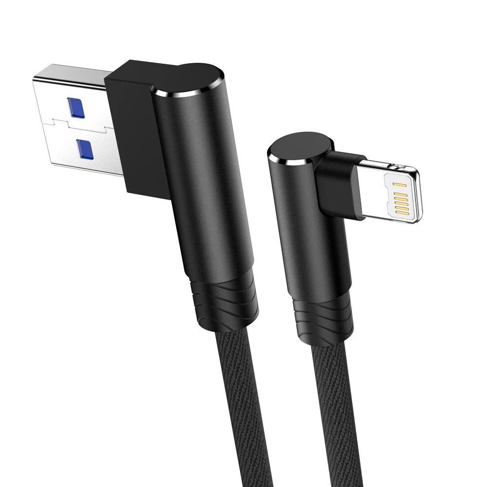 ตัวเลือกสินค้า สายชาร์จ USB 90 องศา สำหรับ iPhone หลายรุ่น ความยาว 2-3 เมตร
