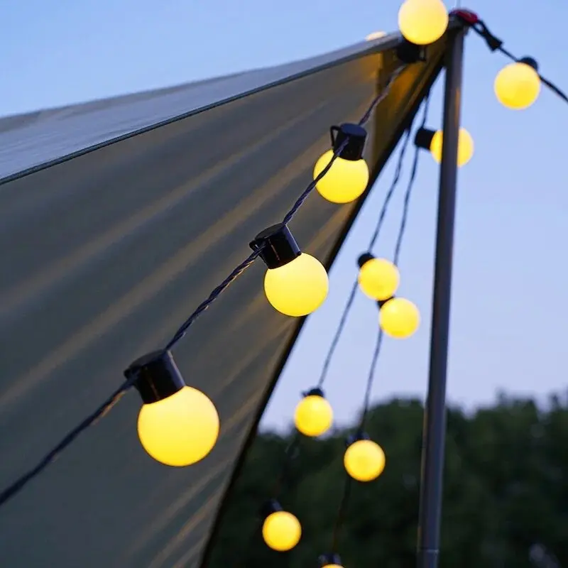 Solar-Powered Waterproof LED String Lights