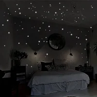 407pcs Luminous Wall Stickers Wall Decor Glow In The Dark Star Vinyl Sticker for Kid Room Creative Fluorescent Party Decoration