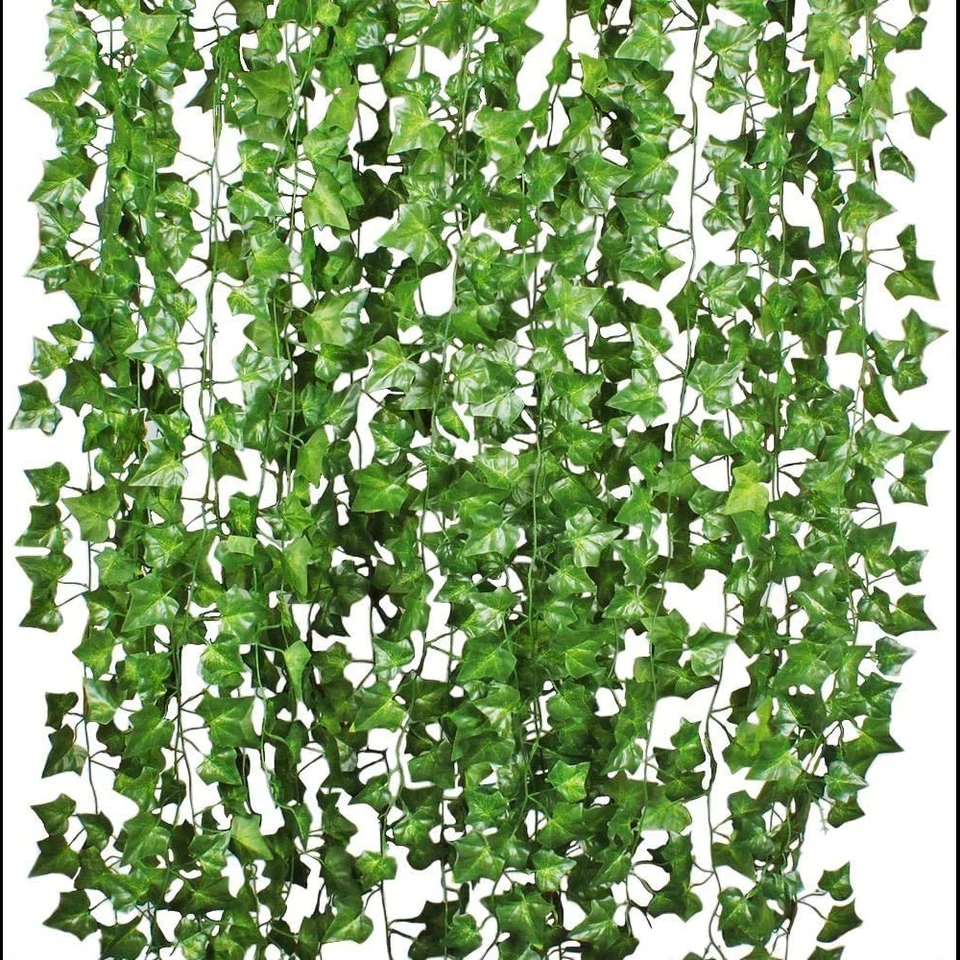 12 Piece Artificial Ivy Leaves Garland for Decor