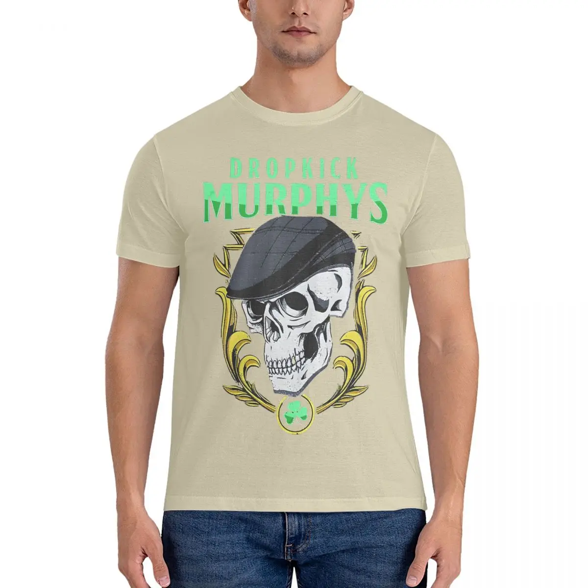 thumbnail image 1 of Camiseta de calavera para hombre, camisetas novedosas, camiseta de manga corta con cuello redondo, camisetas de algodón para regalo de cumpleaños, 1 of 7
