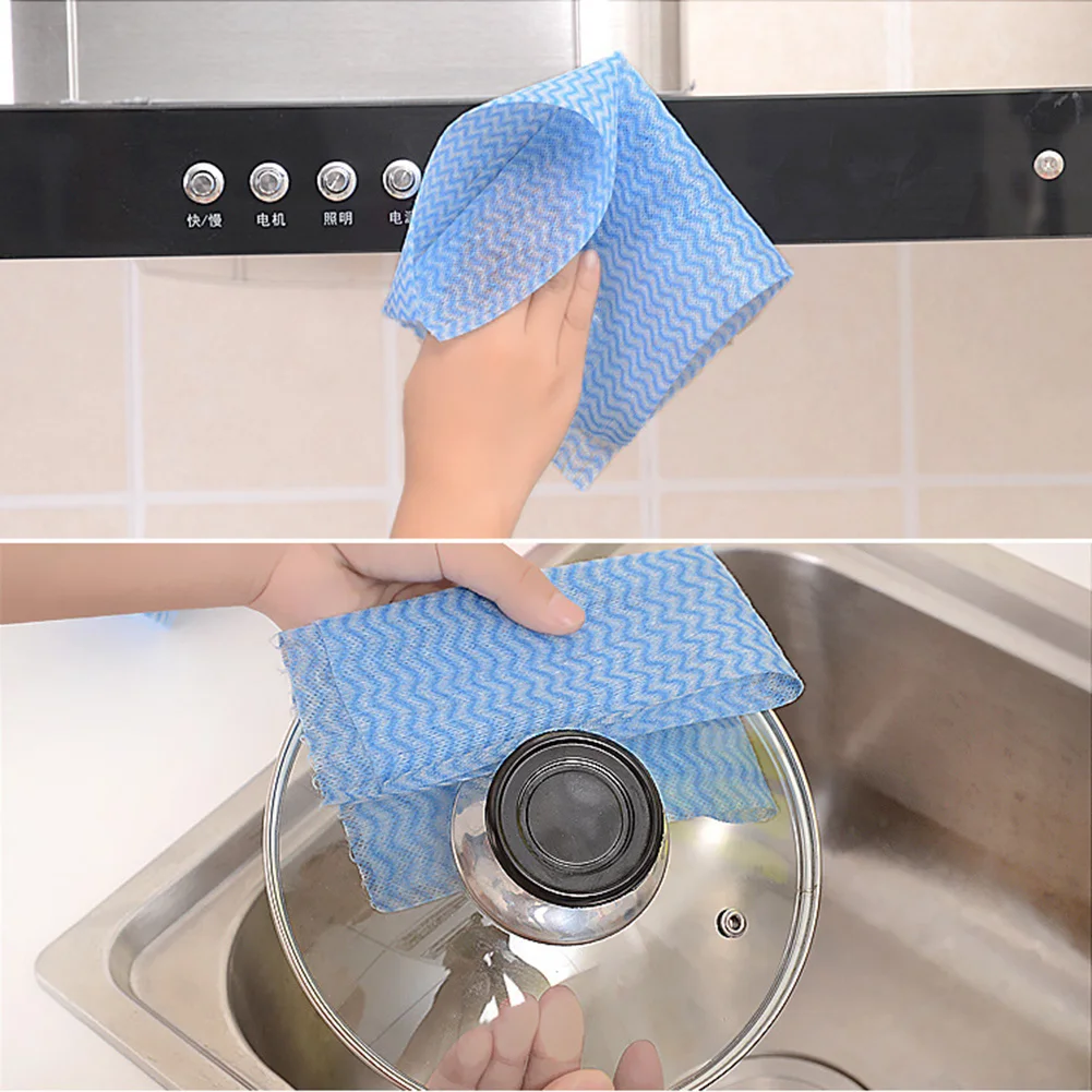

50 Pieces Cleaning Dish Towels Kitchen Dish Towels Clean Dishcloths Washable Disposable Reusable Cleaning Dishcloth.