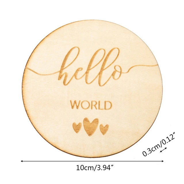 14 Carte Pietra Miliare In Legno + Penna - Set Per Registrare La Crescita Del Bambino - Foto 10