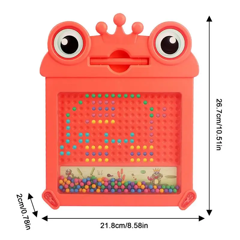 Magnetic Doodle Board Frog Shape Cartoon Magnetic Drawing Board Toy Multifunctional Educational Shockproof Preschool Learning