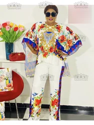 African Clothes for Women High Quality Fashion Trajes De Mujer Conjunto 2 Piezas Elegantes