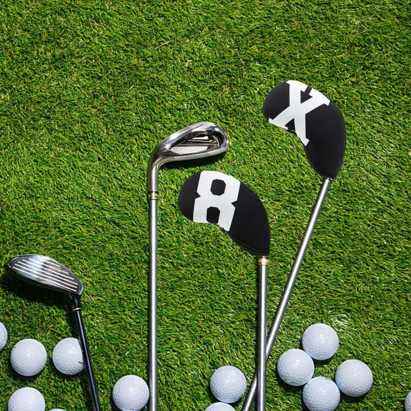 Juste de tête de club de fer de golf étanche, couvre-cales, broderie, étui  de protection, accessoires de sport, approvisionnement le plus récent, 10  pièces - AliExpress