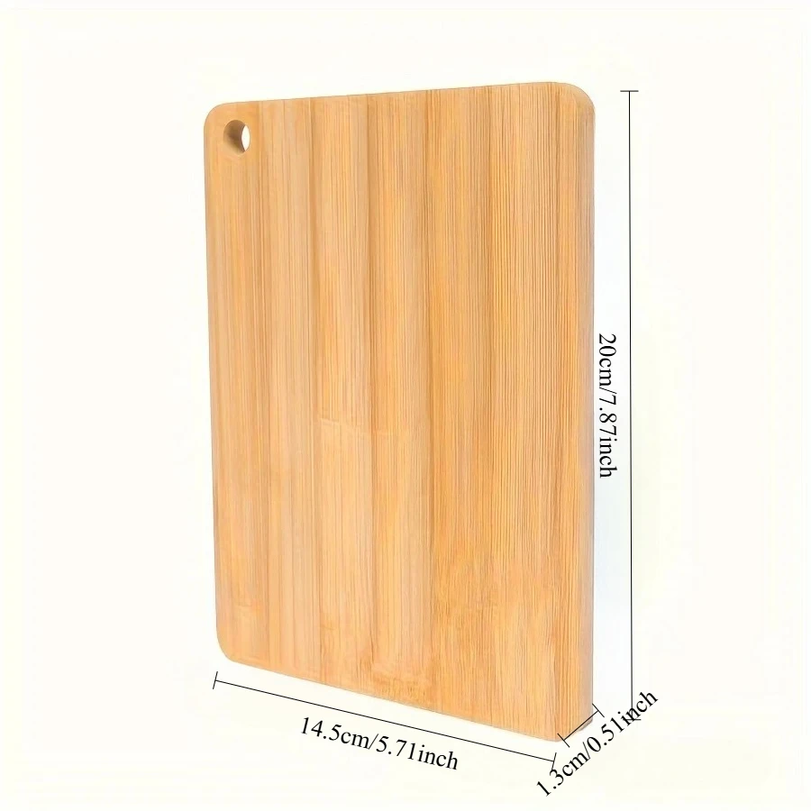 Küchenschneidebrett für Fleisch, verdicktes Bambus-Schneidebrett-Set für Fleisch, Gemüse, doppelseitige Schneidebrettplatte mit Vertikal