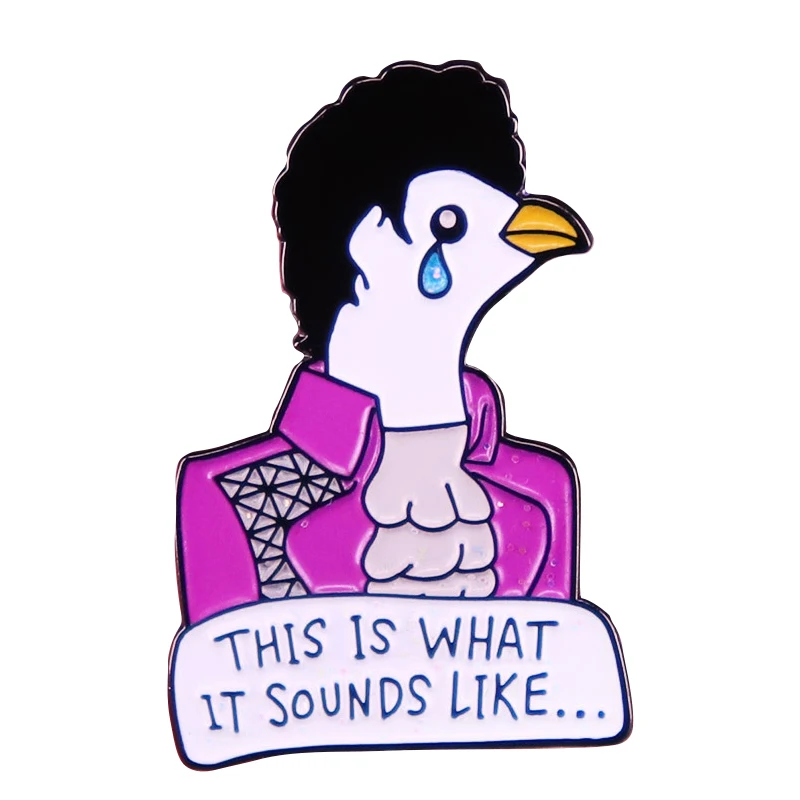 

A1660 Doves Cry Purple Rain Prince Enamel Pins Lapel Pin This Is What It Sounds Like Badge Jewelry Gift for Friends